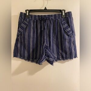 JCPenney a.n.a women blue shorts size medium